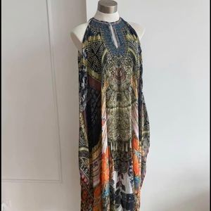 Camilla Dynasty Days Silk Keyhole Kaftan Silk XS